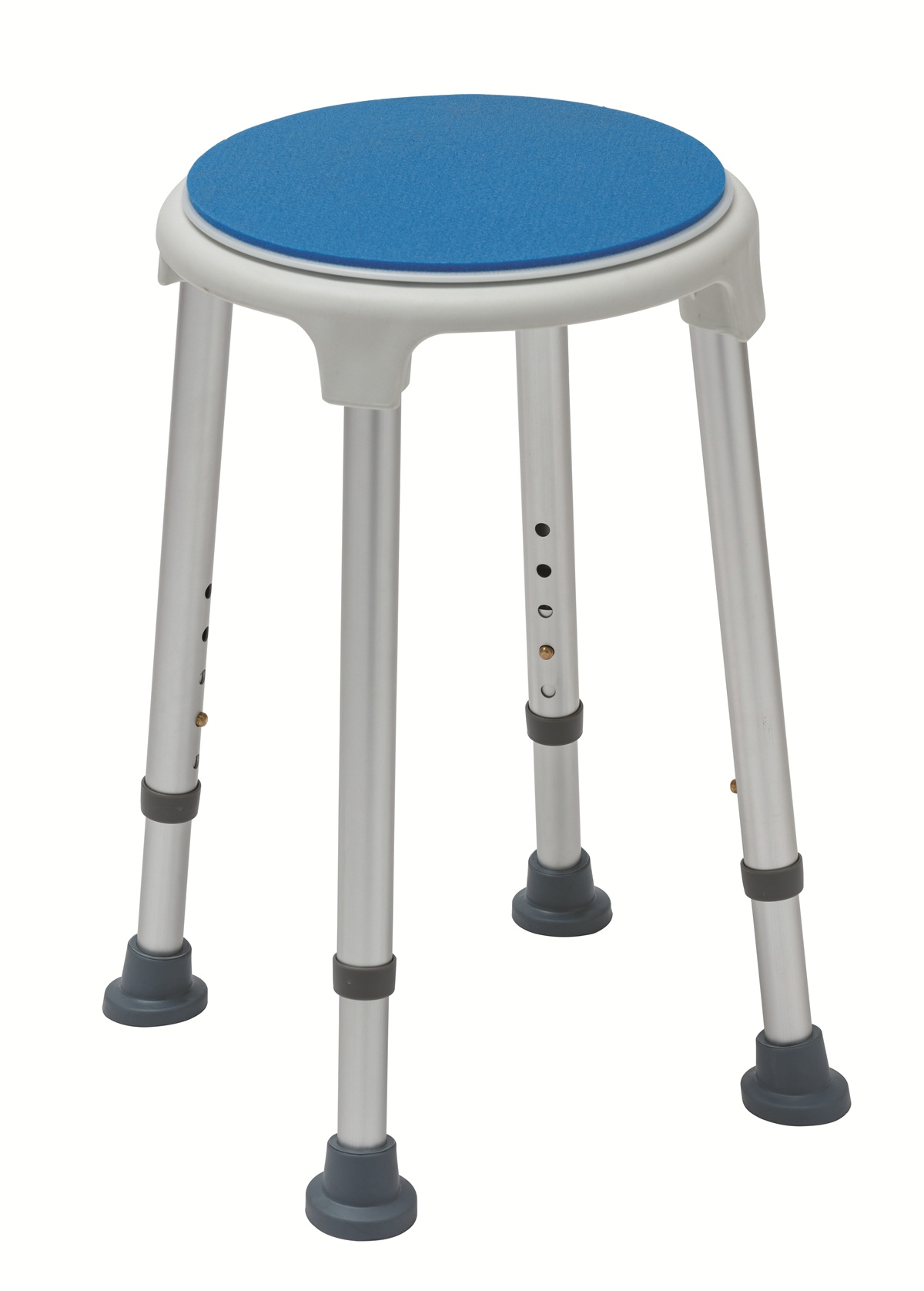 528025 Stolac za tuš okrugli rotirajući Blue Stool - Slika 1