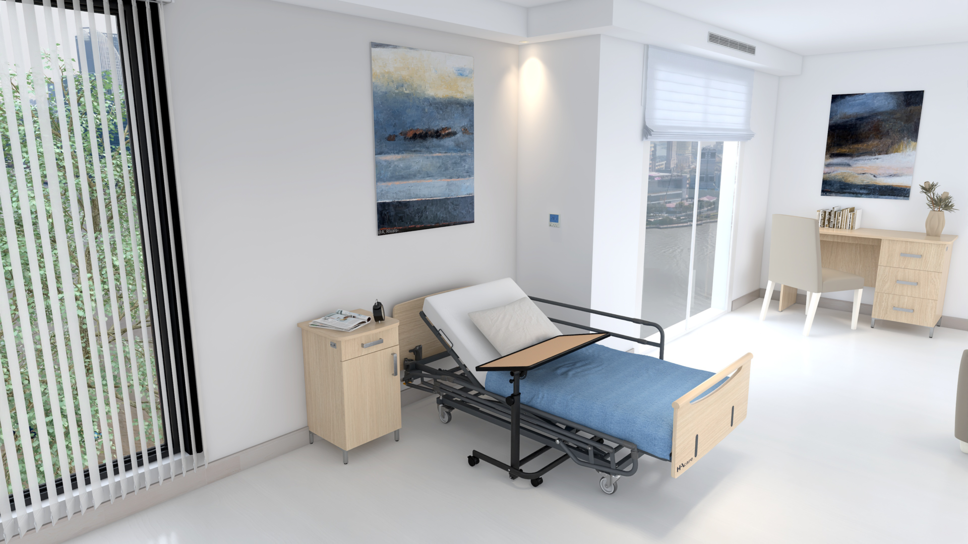 MKT-24-S3D-DIFFUSION-X5_V2 Medicinski kreveti X5 - Slika 1